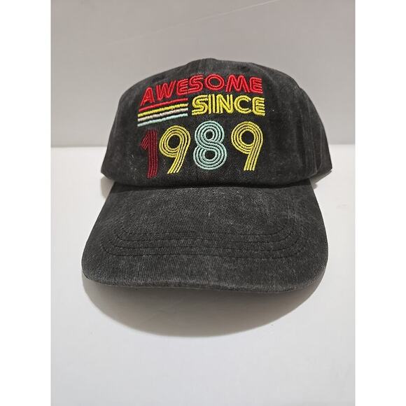 Awesome Since 1989 Embroidered Vintage Style Cap Hat New - Picture 1 of 6